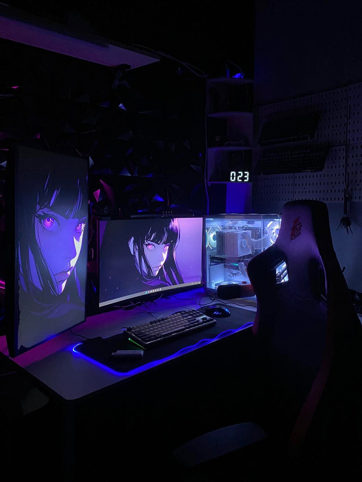 Home office workstation, wide view
